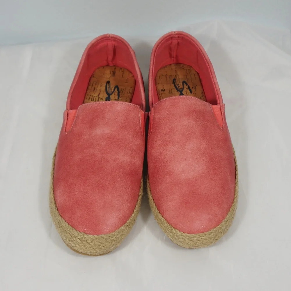 Seven7 Cape Verde Coral Espadrilles Flats Size 9